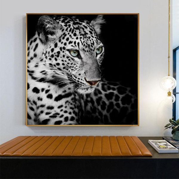 

paintings modern animal art leopard canvas painting wall prints posters cuadros pictures for living room home decor