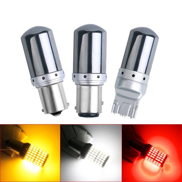

emergency lights 1pcs 1156 ba15s p21w bau15s py21w 1157 bay15d p215w 7440 w21w canbus no error led light bulb turn signal brake slamp dc
