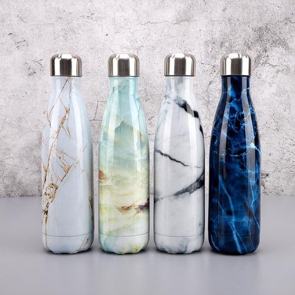 

water bottles 500ml creative portable vacuum stainless steel flask simple fashionable travel coffee cup party drink