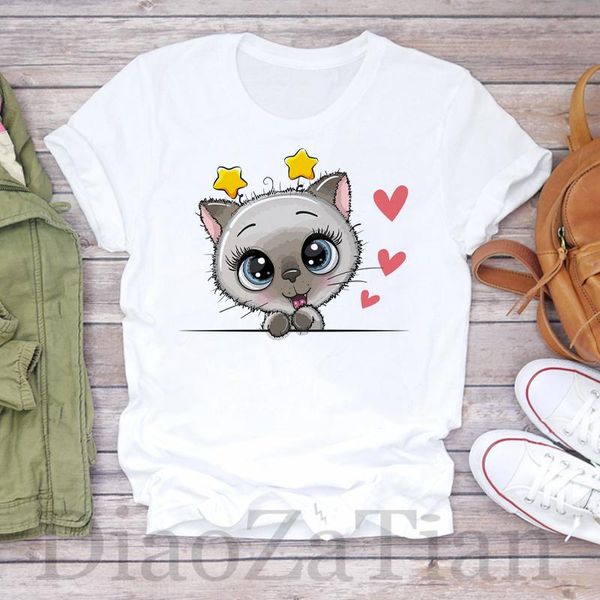 

women's t-shirt summer fashion 90s print lady ladies tshirts womens female clothes graphic clothing t-shirts girl, White