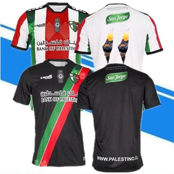 Maglie da corsa Men 2021 2022 Palestina Maglie da calcio Casa bianca nera Numero Coccer