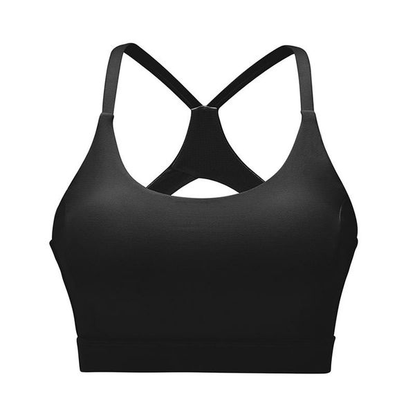 

gym clothing high impact breathable workout bra vest women yoga sports brassiere push up chest pad for running fitness athletic, White;black