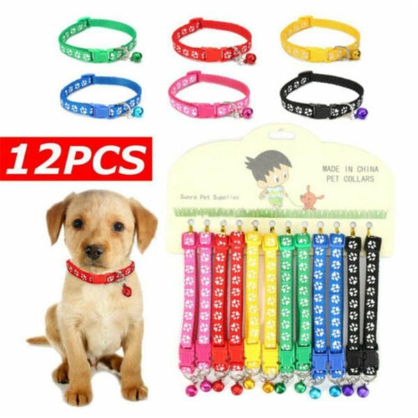 

dog collars & leashes easy wear cat collar with bell adjustable buckle puppy pet supplies accessories small chihuahua