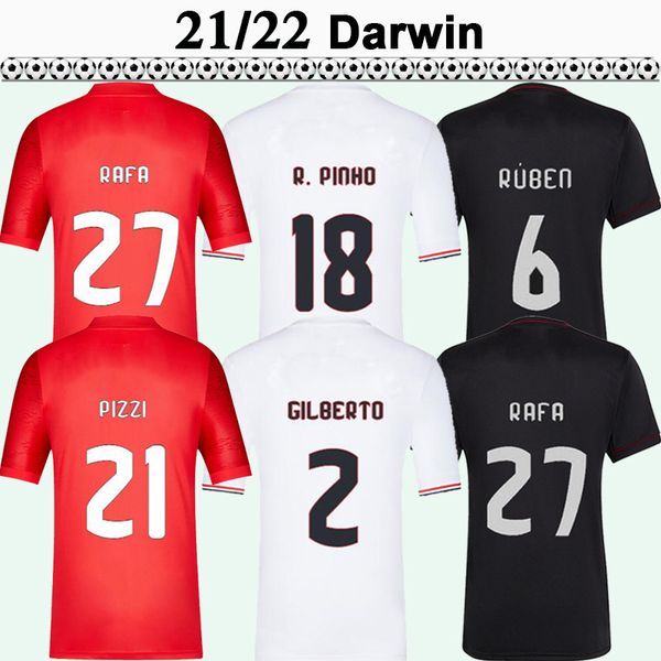 

2021 2022 seferovic pizzi rafa mens soccer jerseys darwin otamendi g.ramos grimaldo gilberto home away 3rd camisa de futebol uniforms, Black;yellow