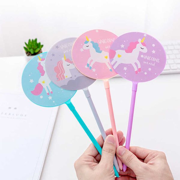 

pen korea creative stationery fan cute cartoon unicorn neutral small fresh signature can be overprinted