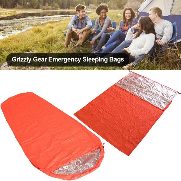 

emergency sleeping bags camping lazy bag eye-catching identified blanket moisture-proof picnic mat equipment