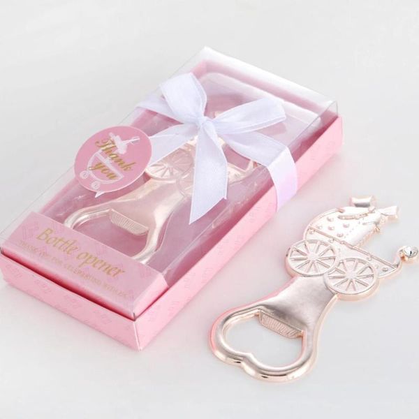 

wedding favors or baby shower gifts pink carriage bottle opener 10 pcs party favor