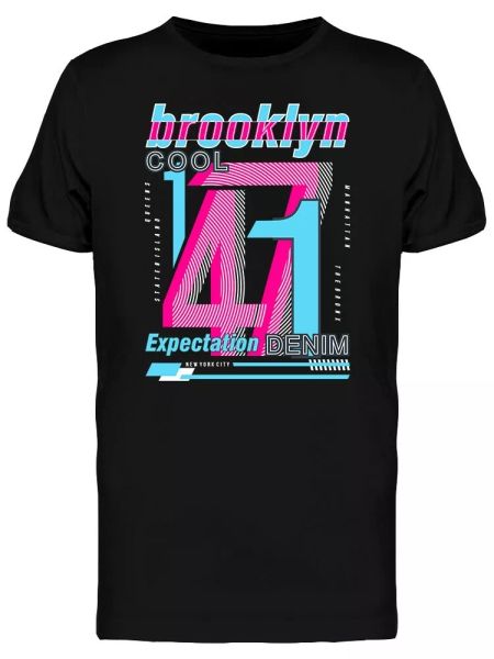 

Brooklyn Cool 1741 Typography Men's Tee -Image by Shutterstock, White;black