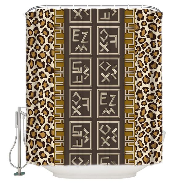 

shower curtains modern curtain for leopard print symbol box bathroom special exquisite waterproof polyester with hook