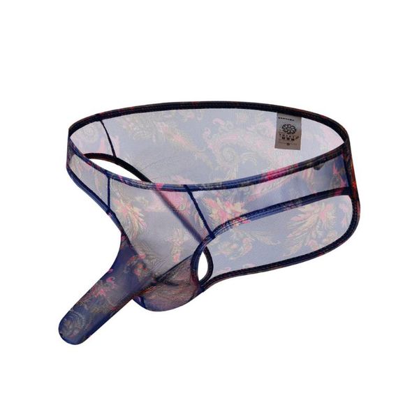 

cotton men underpants fashionable men's underwear transparent see through shorts lip print ropa interior hombre gay, Black;white