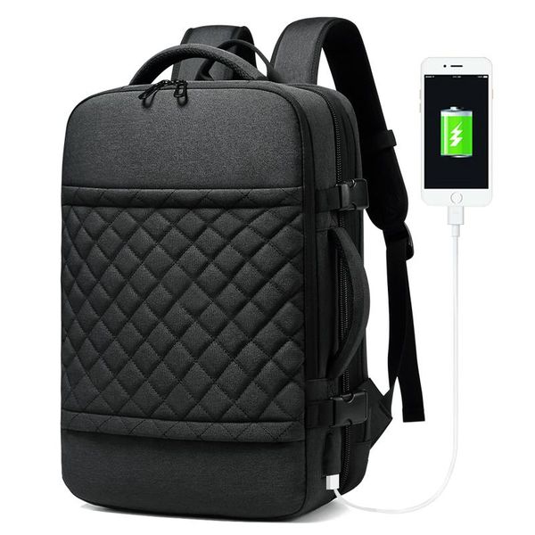 

backpack men travel multifunction usb charging 15.6 inch lapbackpacks for teenage male business luggage bags