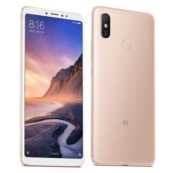 

original xiaomi mi max 3 4g lte cell phone 4gb ram 64gb rom snapdragon 636 octa core android 6.9" full screen 12.0mp ai fingerprint id