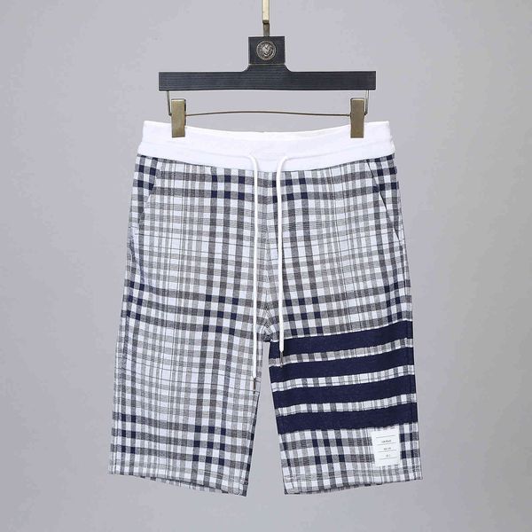 

fashionable shorts thom brun tb color woven pants summer capris, White;black