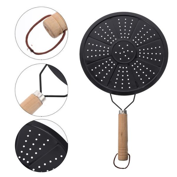 

mats & pads 2pcs wooden handle pan home coffee insulation pad overheating protection