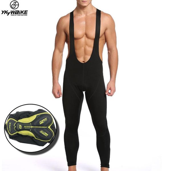 

racing pants ykywbike spring autumn cycling bib with 3d gel pad tights mtb bike bicycle trousers, Black;blue