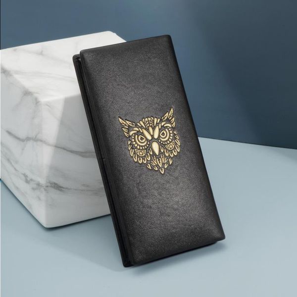 

wallet hand-painted box fashion italian version] men men owl leather [gift art leather c.deny atidv lianquan004, Red;black