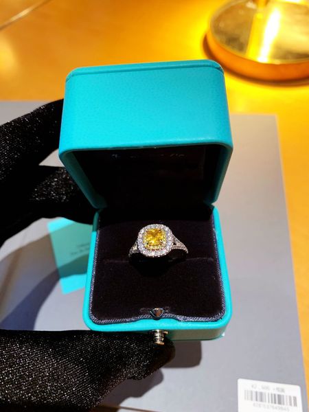 

ring t family mosan diamond imitation with micro inlaid s925 silver