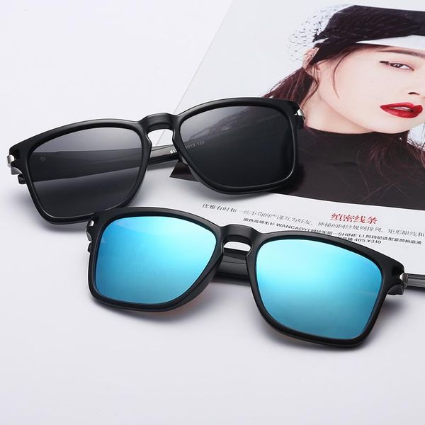

sunglasses polarized men's casual plastic frame ladies european and american fashion lens 8131, White;black