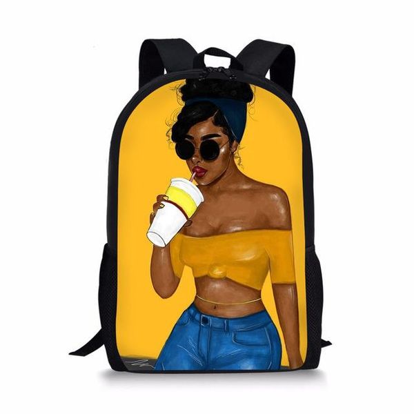 

school backpack children shoulder book bag student satchel the for kids custom pattern african girl print bags