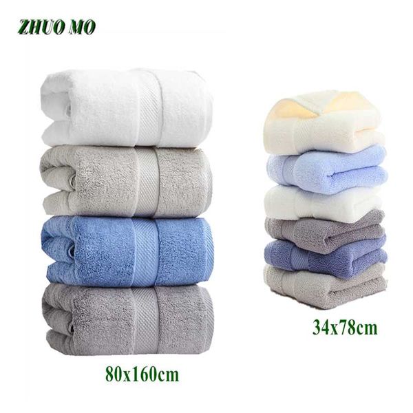 

towel luxury large bath towels for adults thickened 80*160cm 100% cotton beach bathroom gift sauna home e sheets