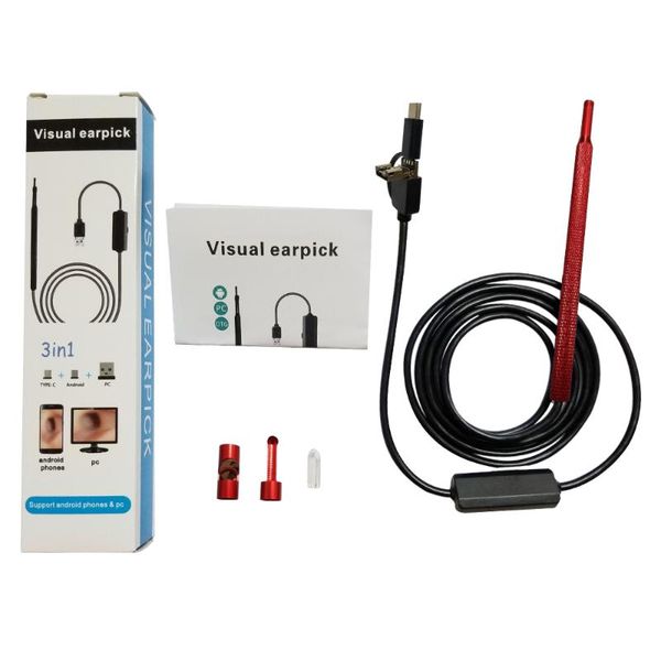 

3in1 usb visual ear pick with spoon ip cameras