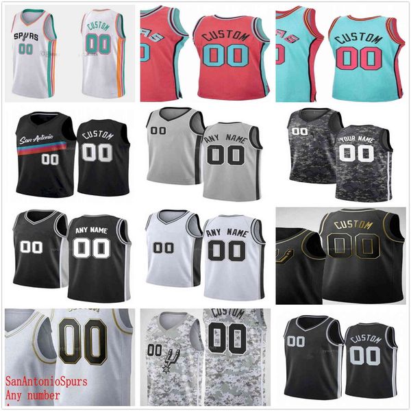 

city 75th custom printed dejounte murray doug mcdermott derrick white 1 lonnie walker iv 15 joe wieskamp 30 thaddeus young 31