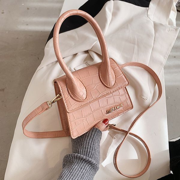

factory direct sale 75% off female 2021 spring and new crocodile pattern one shoulder portable net red texture small square bags
