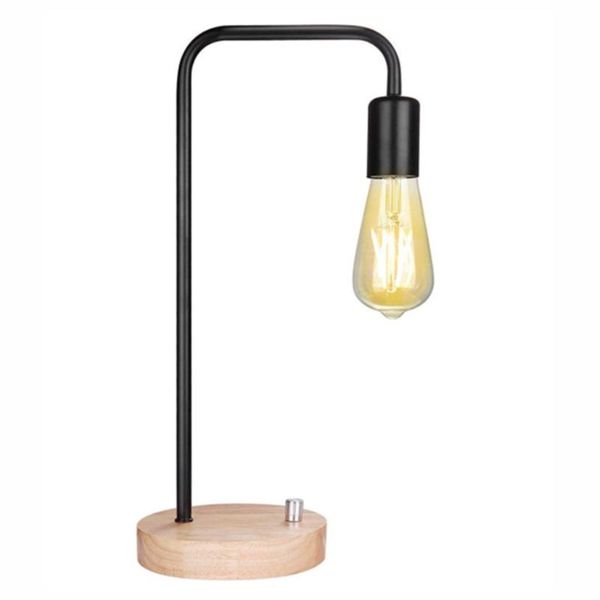 

table lamps retro light bulb bedside dimmable night wrought iron lamp creative