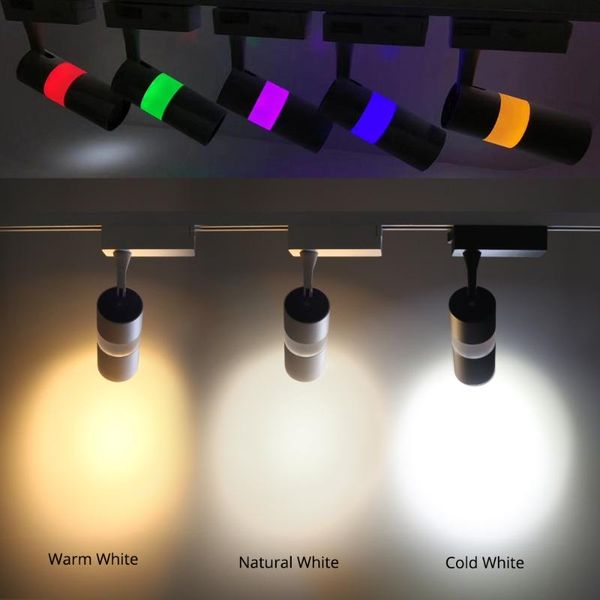 

track light 15w modern cob spot rail lights clothes shoes store shop windows decoration spotlights focus lighting fixtures