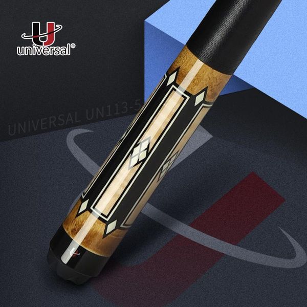 

universal billiard un113-5 pool cue 12.9mm tiger tip 148cm length technology maple shaft professional china cues