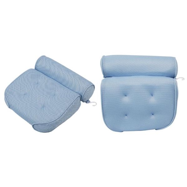 

pillow comfort 3d air mesh bathtub head with 4 suction cups x4ye
