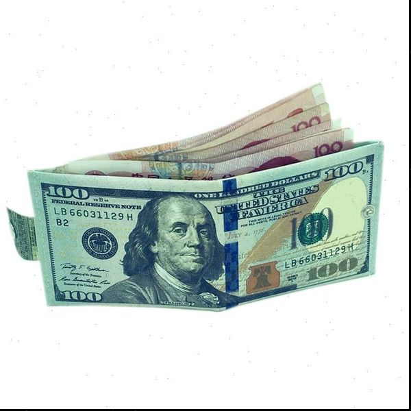 

men canvas pound sterling us dollar euro zipper wallet slim mini women purse 2 fold student cartoon coin bag, Red;black