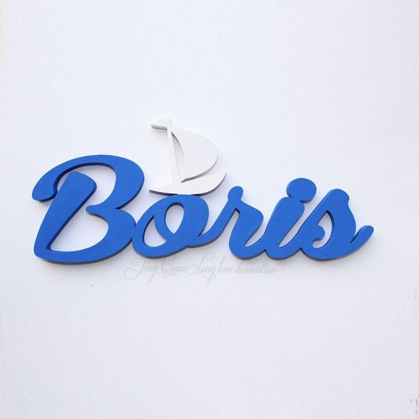 

novelty items wooden boy or girl name sign with sailing boat, door , baby signs, beach cottage dÃ©cor nursery sign, kids room