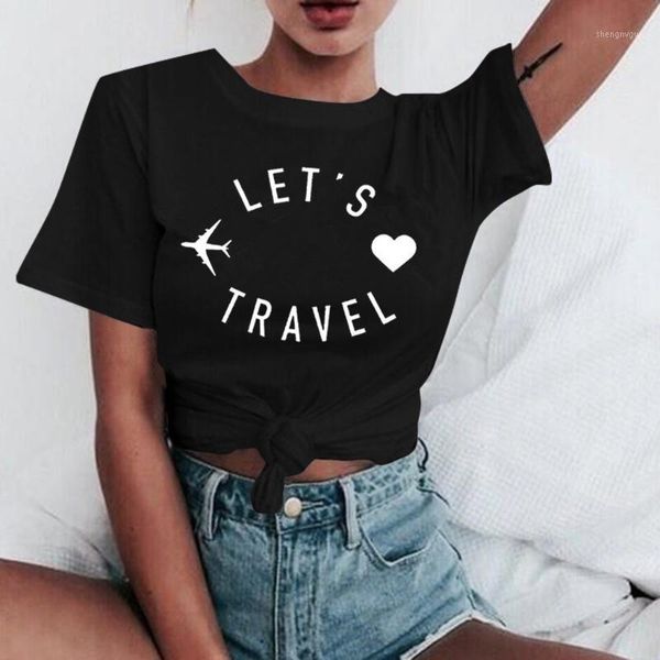 

women's blouses & shirts women blouse summer cotton casual funny letters print shirt short sleeve 2021 camisas de mujer chemise femme, White