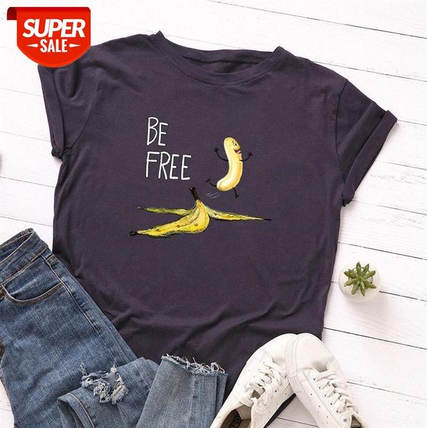 

women's loose round neck short-sleeved cotton t-shirt #2z3b, White