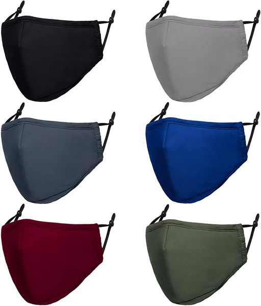 

custom logo solid selling solid color can insert filter and wash pure cotton mask