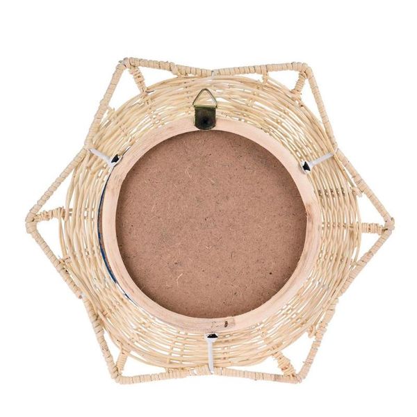 

mirrors small wall decorative living room rattan weaving round for decor bedroom circle mirror decorativ