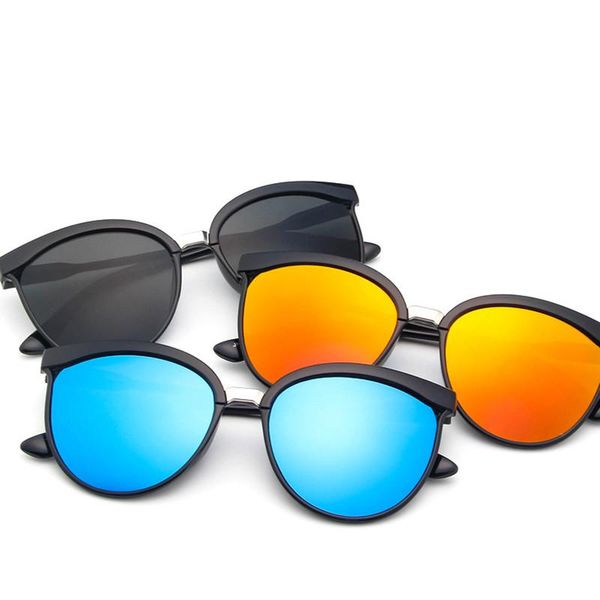 

sunglasses 2021 cat eye women brand designer fashion coating mirror cateye sun glasses uv400 women's d5940, White;black