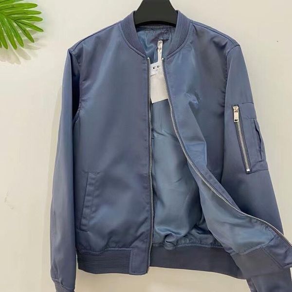 

women's jackets the 2021 blue baseball jacket with embroidery, korean fashion silky inside fabric, Black;brown