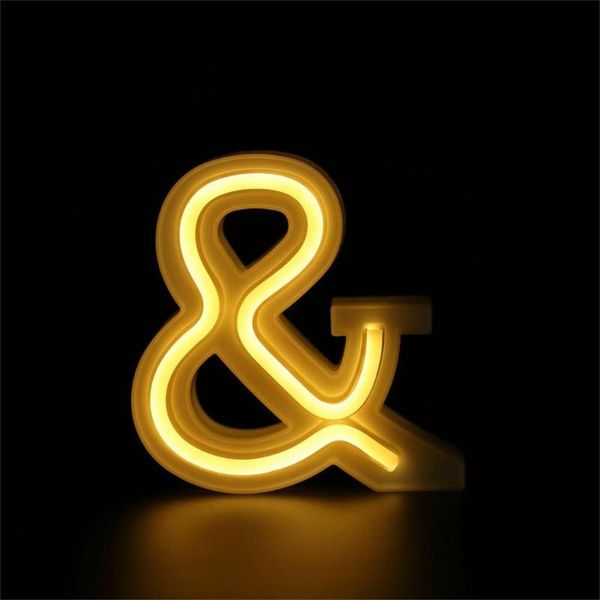 

creative home decoration led usb letter lights up white plastic letters standing hanging a-z & june7 party