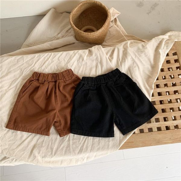 

shorts 2021 style girls boys autumn fashion kids 2-8 years, Black