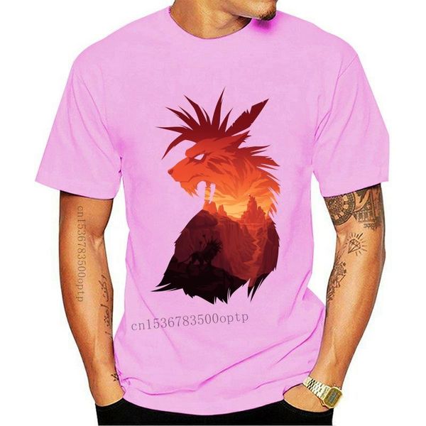 

men's t-shirts t-shirt final fantasy 7 red xiii artwork, White;black