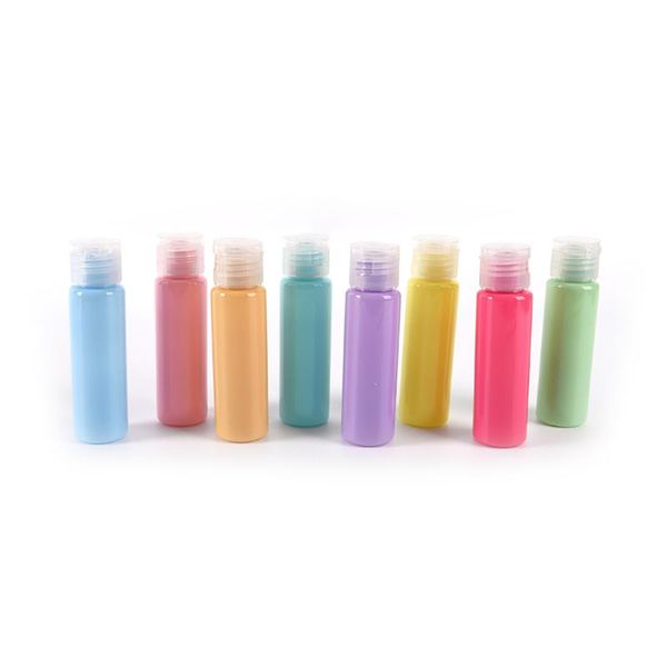

1pcs 30ml macaron refillable bottle set empty spary candy plastic bottles atomizer travel perfume storage & jars