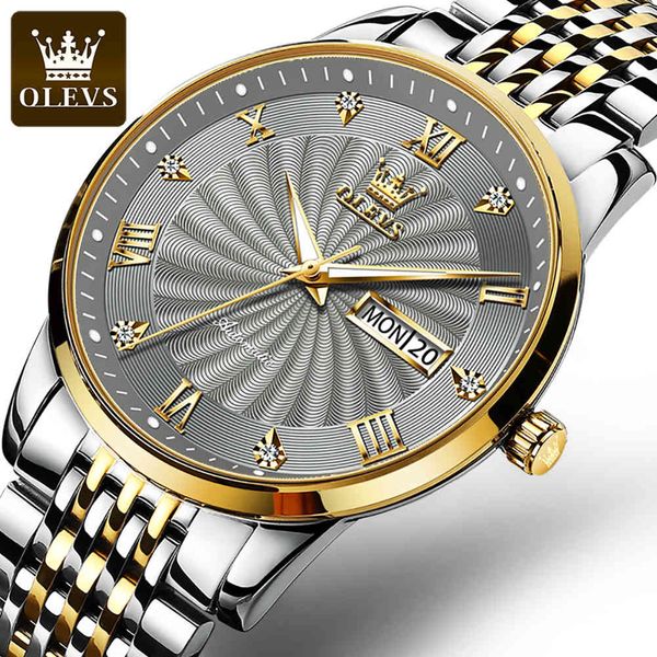 

olevs mechanical gentlemen watches fire luxury automatic sport rustless steel waterproof men relogio masculino 6630, Slivery;brown