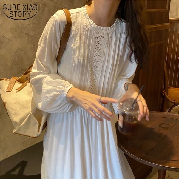 

sweet stylish gentle loose solid vestidoes comfortable long sleeves lace early elegant autumn dresses 14515 210508, Black;gray