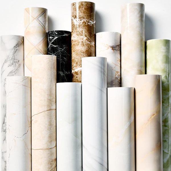 

wallpapers high temperature resistant thickened tablewaterproof self-adhesive marble stickers for kitchen oil proof