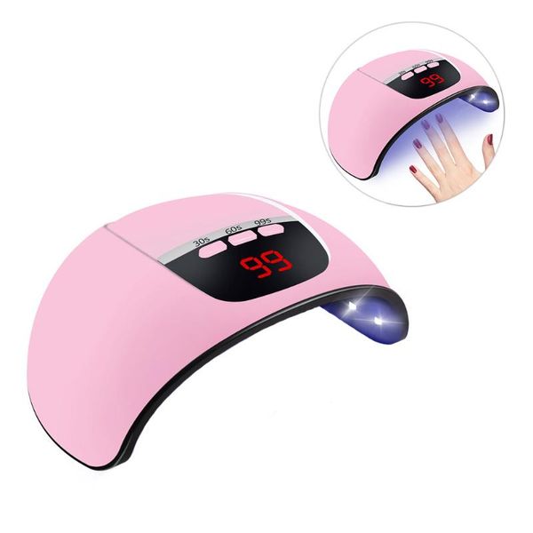 

nail dryers 1pc usb 54w uv led dryer curing lamp manicure tool art light (white)