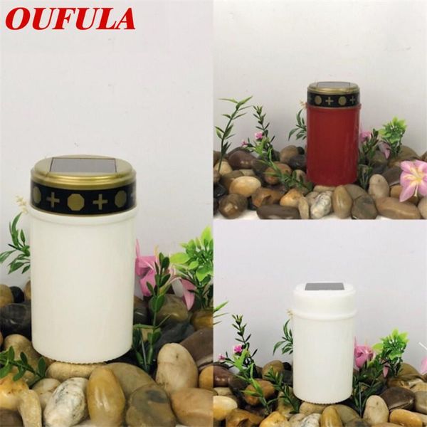 

solar cemetery light candle led home decoration furnishing small gift lawn lamps