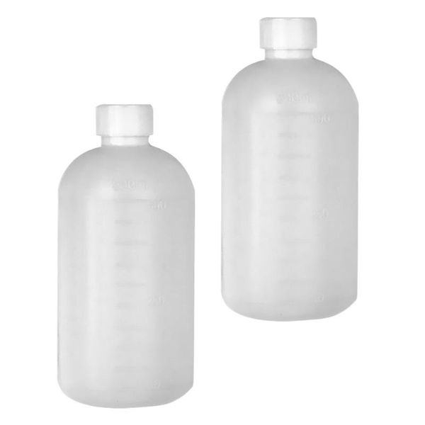 

2pcs graduated reagent bottles 500ml sealing container storage & jars
