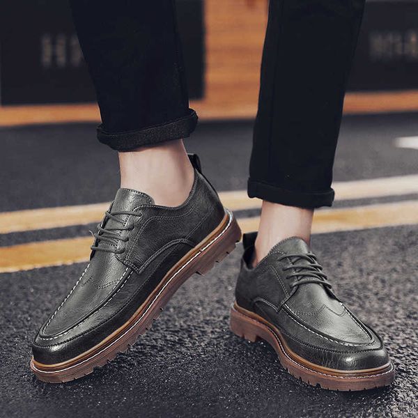

breathable in summer 2021 british leather shoes men's casual capris fashion small